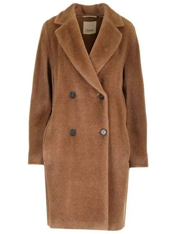 Max Mara S Women ROSETO Teddy Coat Camel 2429016193600 026 - S MAX MARA - BALAAN 1