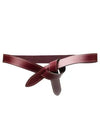 Lecce Knotted Leather Belt Red - ISABEL MARANT - BALAAN 2