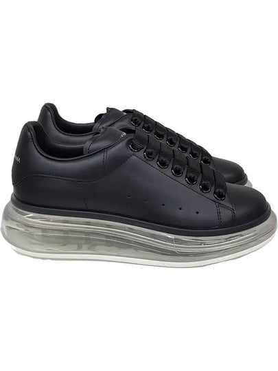 Oversized Clear Sole Low Top Sneakers Black - ALEXANDER MCQUEEN - BALAAN 2