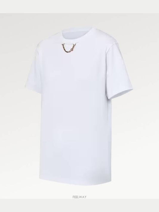 1AFDKP Chain Detail T Shirt Short Sleeve - LOUIS VUITTON - BALAAN 2