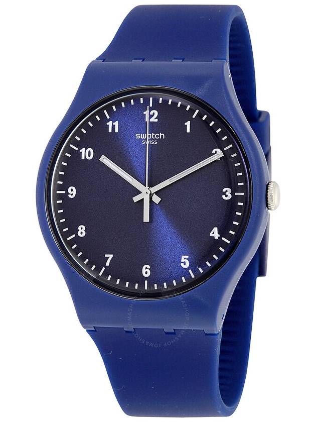 Swatch Originals Mono Blue Dial Silicone Men's Watch SUON116 - SWATCH - BALAAN 1