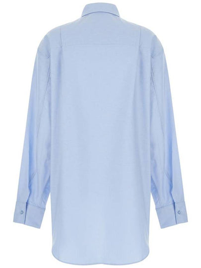 Light Blue Shirt With Buttons In Cotton Blend Woman - ANDAMANE - BALAAN 2