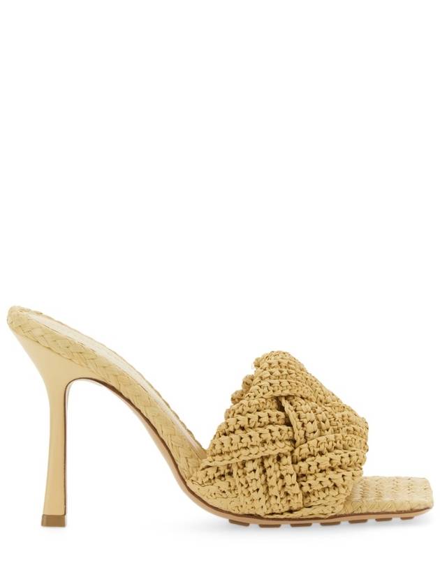 Lido Intrecciato Raffia Mule Beige - BOTTEGA VENETA - BALAAN 2