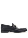 Gancini Ornament Moccasin Loafers Black - SALVATORE FERRAGAMO - BALAAN 1