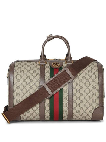 Supreme Savoy Small Duffel Bag Beige Ebony - GUCCI - BALAAN 2