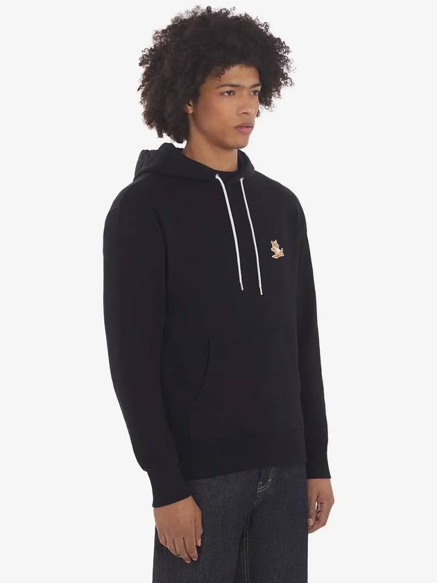 Chillax Fox Patch Classic Hoodie Black - MAISON KITSUNE - BALAAN 5