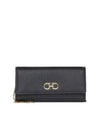 Gancini Chain Long Wallet Black - SALVATORE FERRAGAMO - BALAAN 2