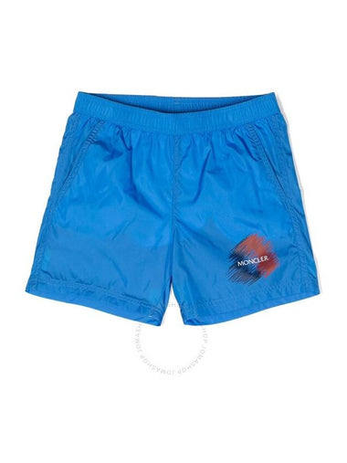 Moncler Boys Logo-Print Swim Shorts, Size 10 - MONCLER - BALAAN 1