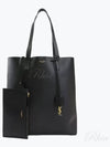 North South Shopping Tote Bag Black - SAINT LAURENT - BALAAN 2