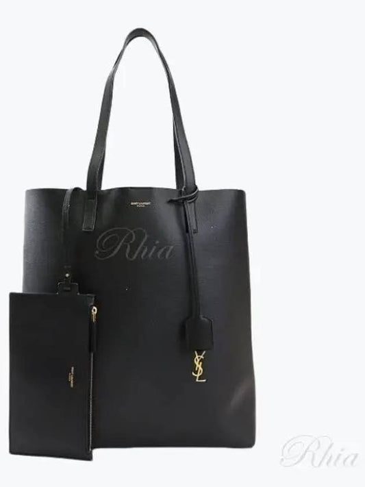 North South Shopping Tote Bag Black - SAINT LAURENT - BALAAN 2