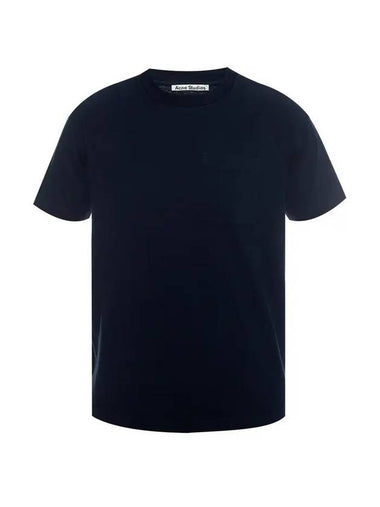 Back Logo Patch Pocket Short Sleeve T-Shirt Navy - ACNE STUDIOS - BALAAN 1