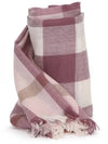 Light Weight Cashmere Check Scarf Ivory Red - BURBERRY - BALAAN 2