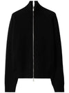 Mirror Horse Intarsia Wool Blend Track Jacket Black - BURBERRY - BALAAN 1