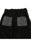 OGAFF Paisley Patch Sheparf Fleece Wide Pants Black - OGARP - BALAAN 6