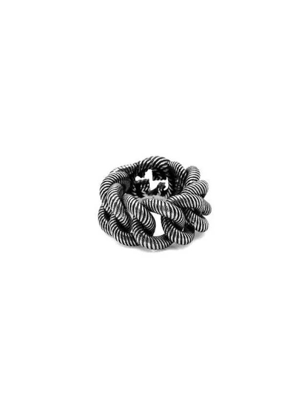 Interlocking G Ring Sterling Silver YBC599740001 - GUCCI - BALAAN 4