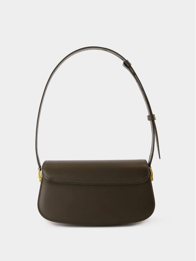 Baguette Paris Paris  Shoulder Bag - AMI Paris - Leather - Olive - AMI - BALAAN 3