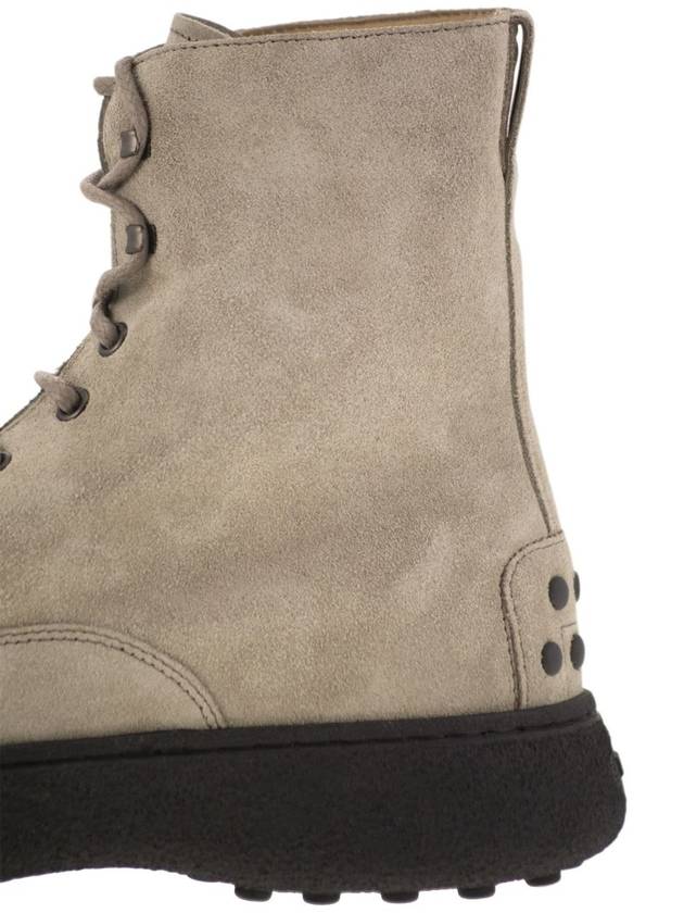 Suede lace-up boot - TOD'S - BALAAN 7