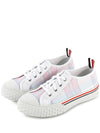 Women's Madras Canvas Collegiate Low Top Sneakers Light Pink - THOM BROWNE - BALAAN 2