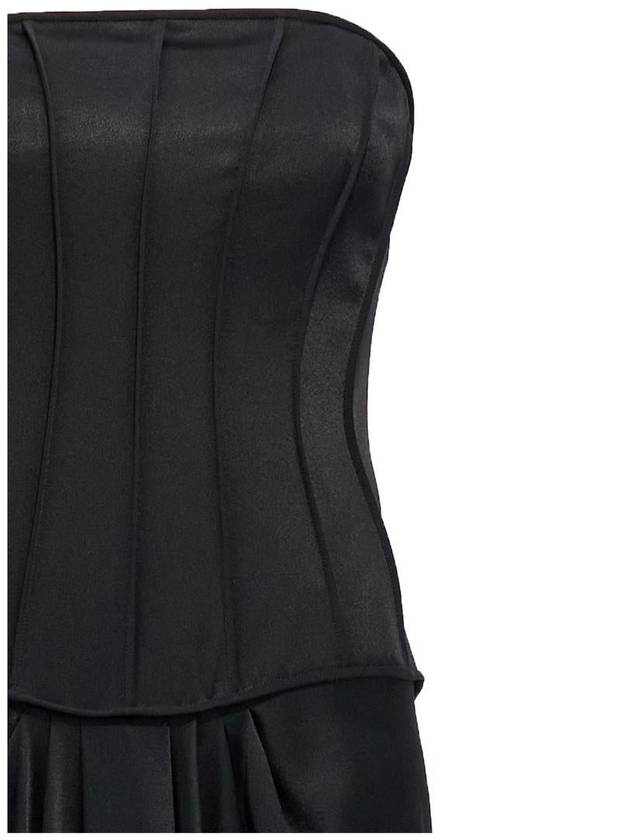 Alberta Ferretti Corset Satin Dress - ALBERTA FERRETTI - BALAAN 3