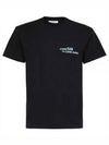 Slogan Print Crew Neck Short Sleeve T Shirt Black - JW ANDERSON - BALAAN 2