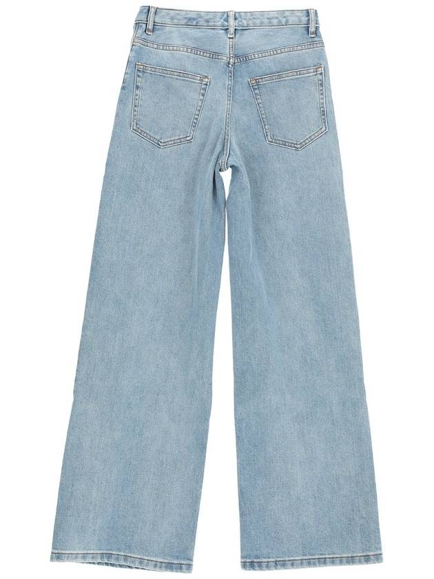 Elizabeth Wide Jeans Stone Washed Indigo - A.P.C. - BALAAN 3