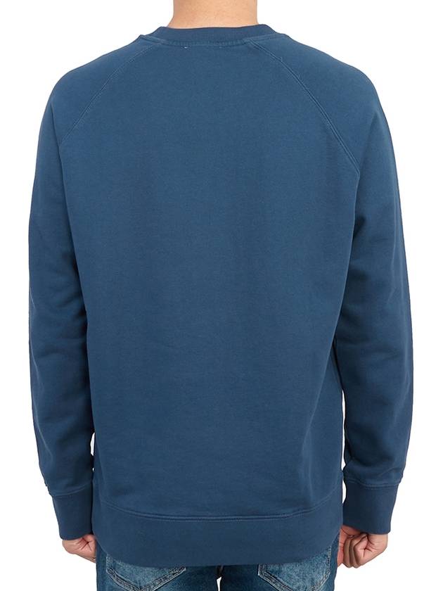 Dressed Fox Patch Classic Sweatshirt Blue Denim - MAISON KITSUNE - BALAAN 5