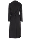 Poldo Wool Robe Style Single Coat Dark Grey - MAX MARA - BALAAN 3