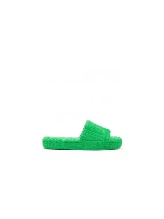 Geometric Terry Fabric Resort Sponge Slippers Grass Green - BOTTEGA VENETA - BALAAN 2