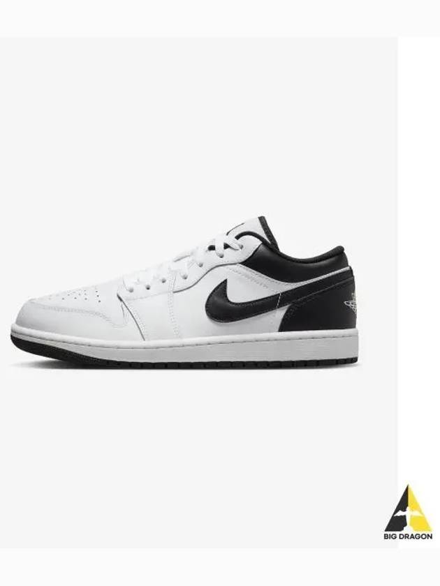 Air Jordan 1 Low Top Sneakers White Black - NIKE - BALAAN 2