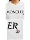 Embroidered logo short sleeve t shirt white - MONCLER - BALAAN 6