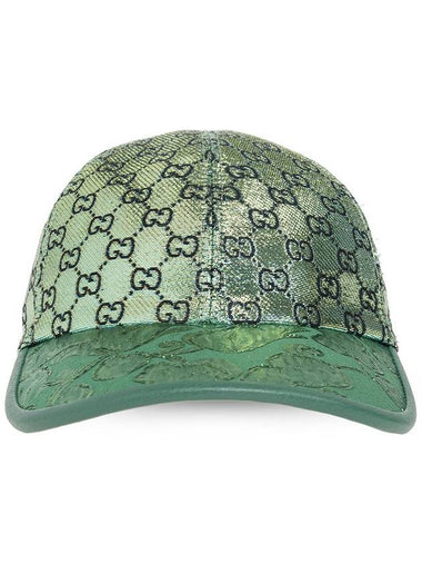 Lame Jacquard Ball Cap Green - GUCCI - BALAAN 1