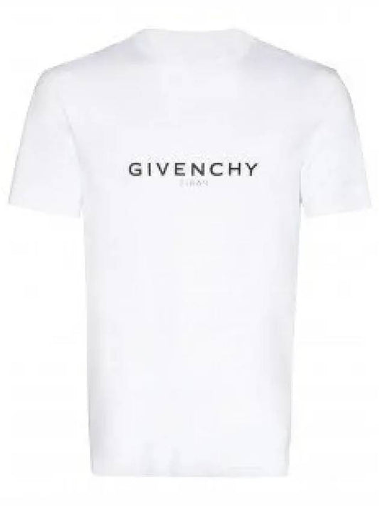 Reverse Oversized Short Sleeve T-Shirt White - GIVENCHY - BALAAN 2