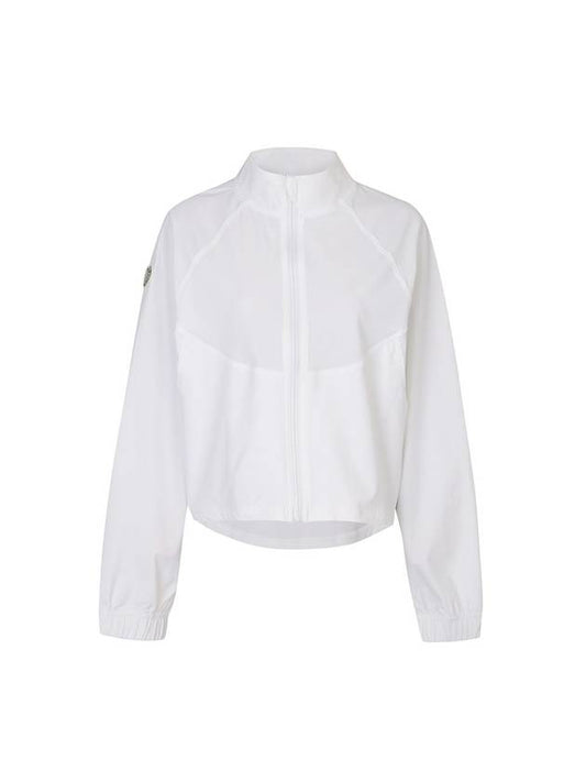 Women's Cool Stretch Full Zip Windbreaker White - PLAYBOO - BALAAN 1