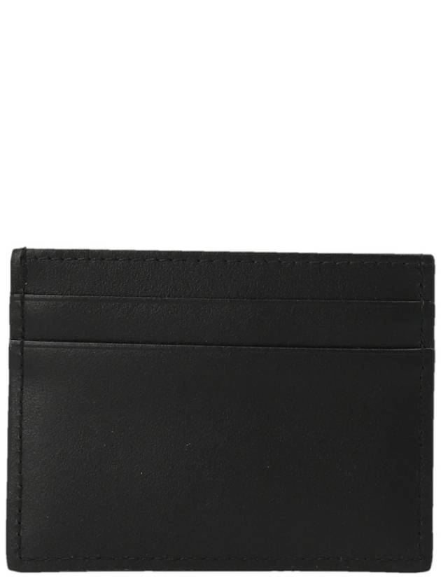 DG Logo Calfskin Leather Card Wallet Black - DOLCE&GABBANA - BALAAN 3