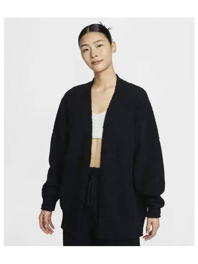 Sportswear Phoenix Cozy Boucle Oversized Knit Cardigan Black - NIKE - BALAAN 2