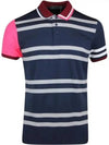 Golf VARIEGATED STRIPE POLO MF22K114 TWILIGHT Men's Barred Stripe Polo - G/FORE - BALAAN 2