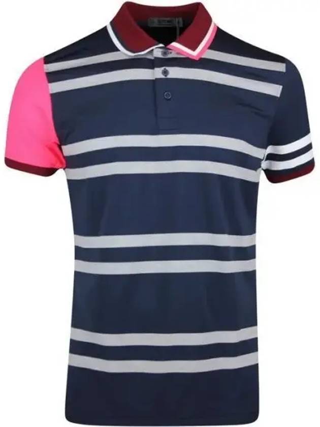 Golf VARIEGATED STRIPE POLO MF22K114 TWILIGHT Men's Barred Stripe Polo - G/FORE - BALAAN 2