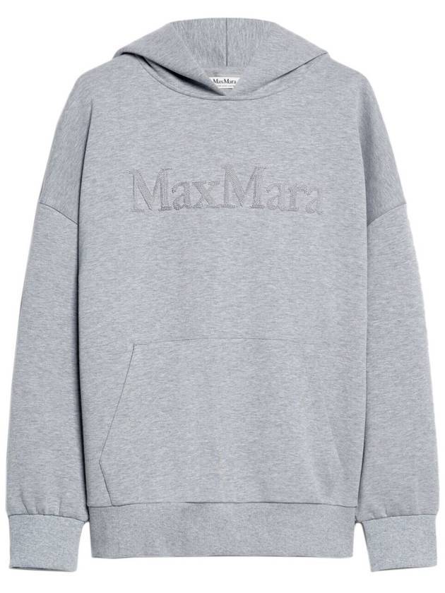 Women's Saoore Logo Hoodie Grey - S MAX MARA - BALAAN 1