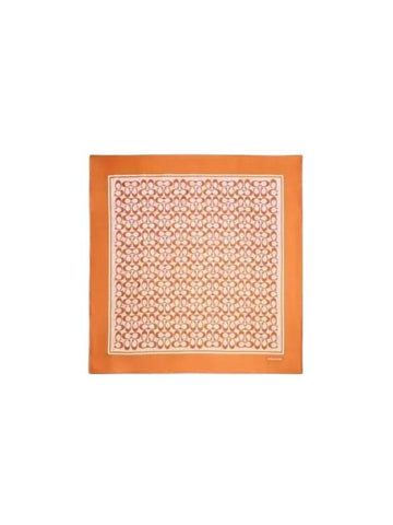 Vintage Signature Square Silk Scarf Orange - COACH - BALAAN 1