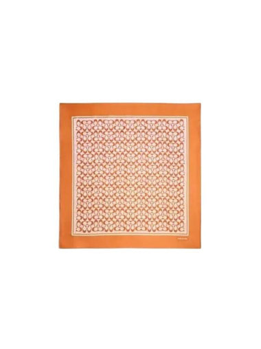 Vintage Signature Square Silk Scarf Orange - COACH - BALAAN 1