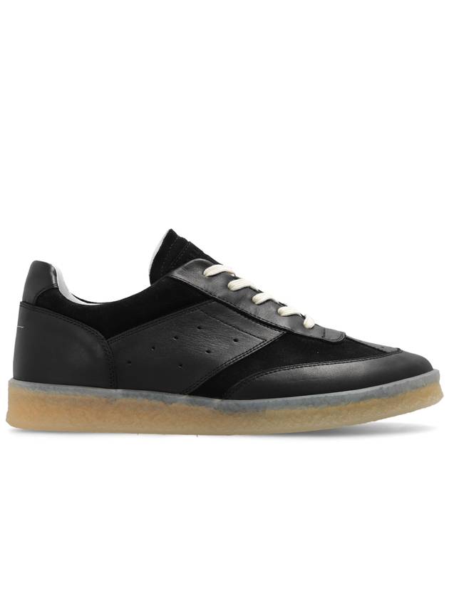 Leather Low Top Sneakers Black - MAISON MARGIELA - BALAAN 2