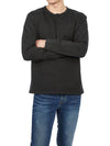 Henley Long Sleeve T-Shirt Black - TEN C - BALAAN 6