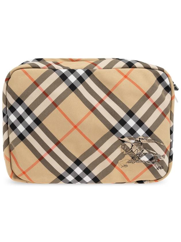 EKD Appliquéd Check Pouch Sand - BURBERRY - BALAAN 2