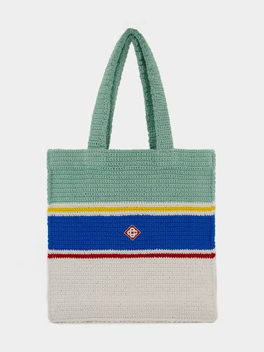 Crochet Shopper Bag - Casablanca - Cotton - Multicolor - CASABLANCA - BALAAN 1