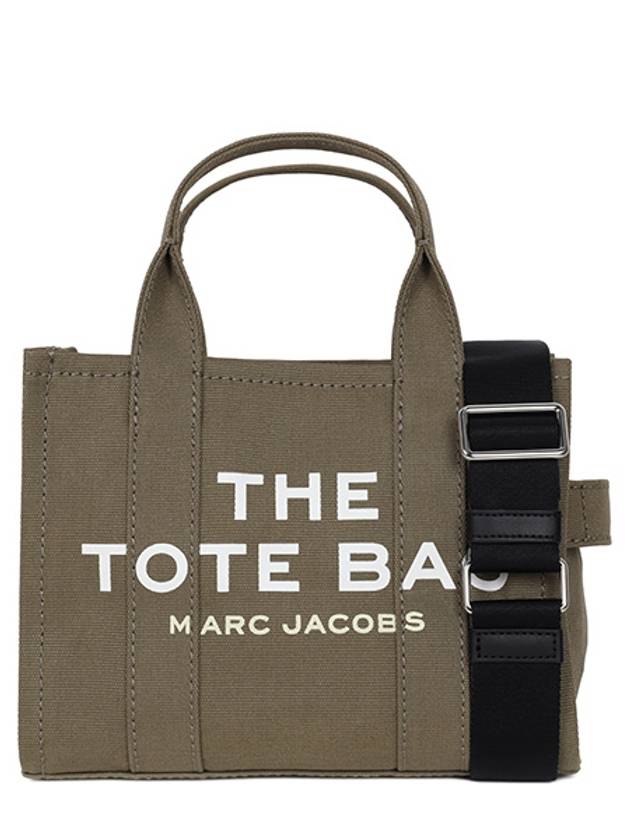 Logo Small Canvas Tote Bag Khaki - MARC JACOBS - BALAAN 2