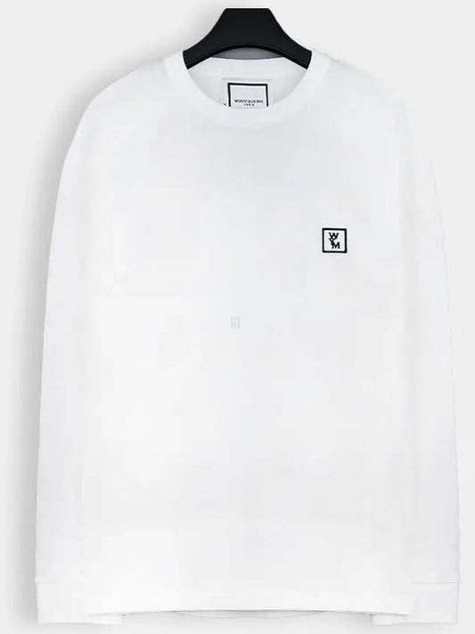 Men's Back Logo Long Sleeve T-Shirt White W241TS17717W - WOOYOUNGMI - BALAAN 2