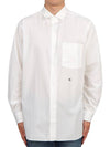 Regular Collar Wind Long Sleeve Shirt White - NANAMICA - BALAAN 1