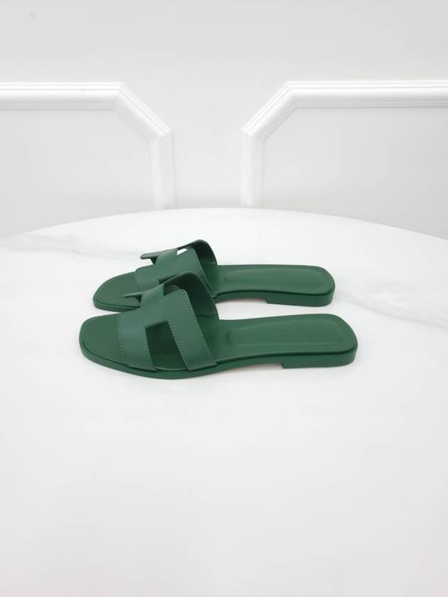 Oran sandals emerald green 38 - HERMES - BALAAN 5