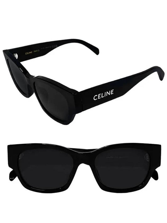 Eyewear Monochrome Acetate Sunglasses Black - CELINE - BALAAN 2