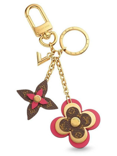 Women's Blooming Flower Bag Charm Key Holder Gold - LOUIS VUITTON - BALAAN 1